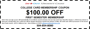 College Care Card Coupon